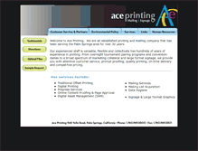 Tablet Screenshot of aceprintingps.com